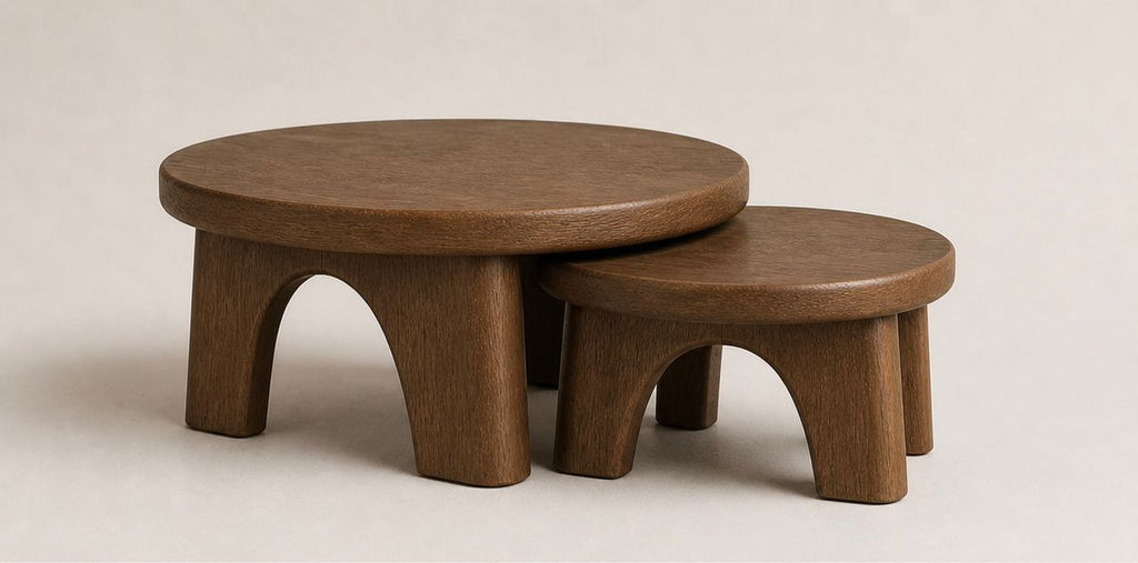 Arcus Coffee Table Set | Sculptural Nesting Tables