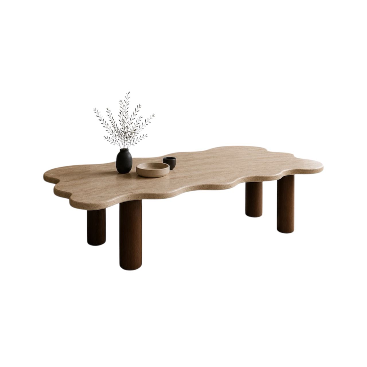Monroe Dining Table — Travertine Edition