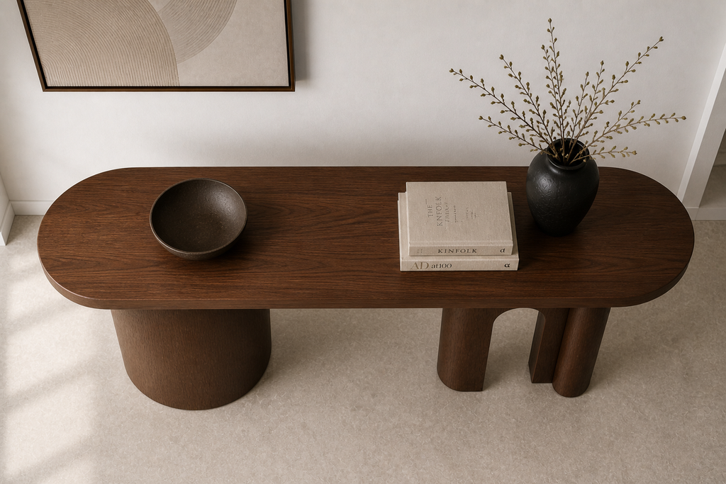 Aura Console Table / Desk – Solid Wood