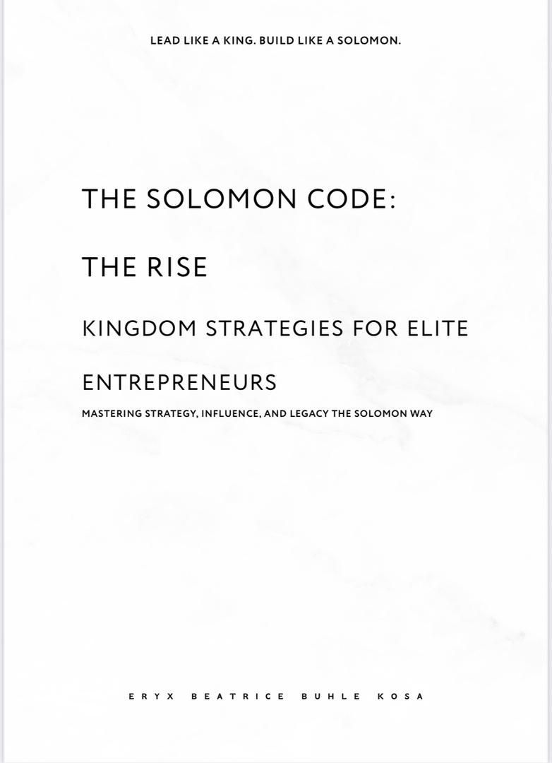 Solomon Code The Rise— Building Power, Wisdom, and Foundation