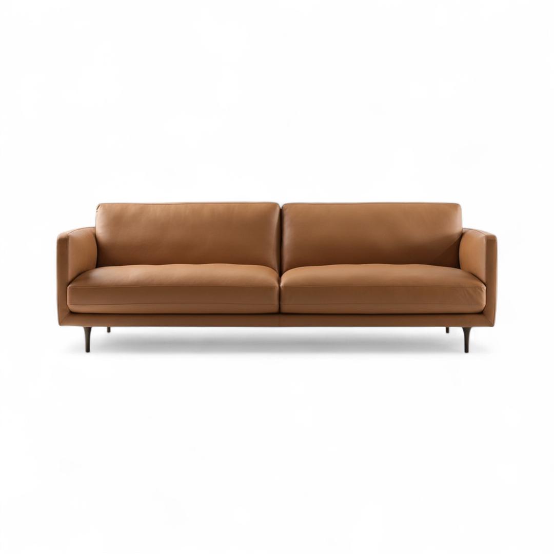 Valente Italian Leather Couch – Designer Collection