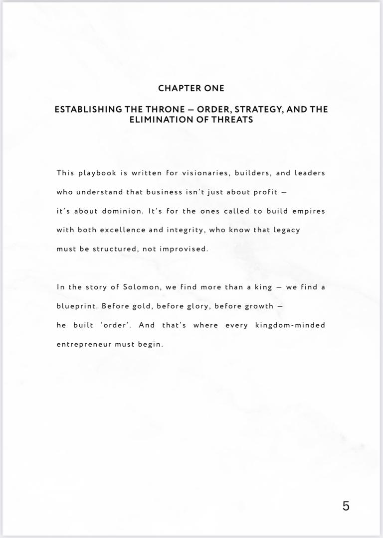 Solomon Code The Rise— Building Power, Wisdom, and Foundation