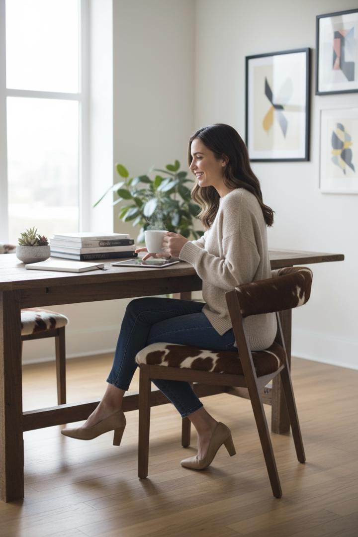 Imvelo Collection| Khoza Nguni Hide Dining/Accent Chair