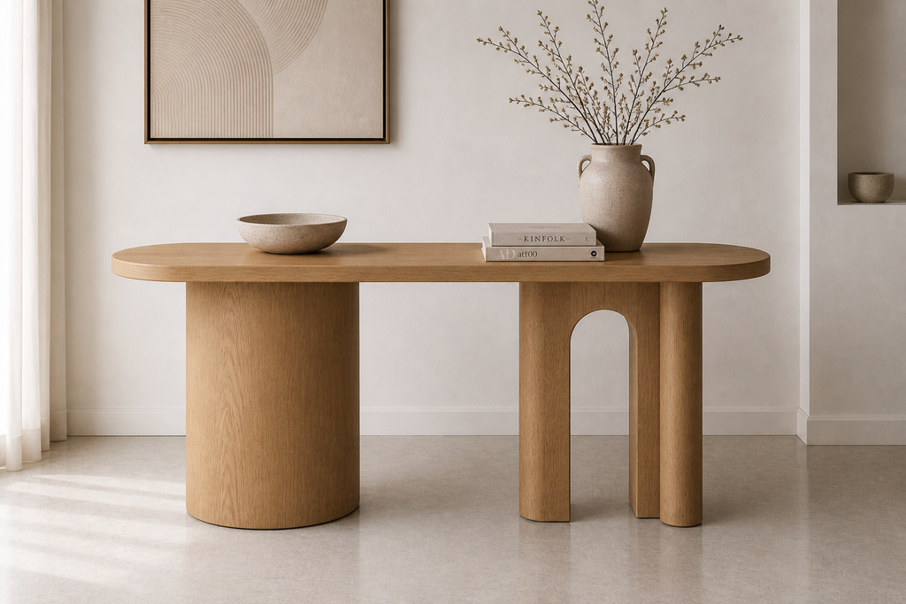 Aura Console Table / Desk – Solid Wood