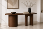 Aura Console Table / Desk – Solid Wood