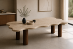 Monroe Dining Table — Travertine Edition