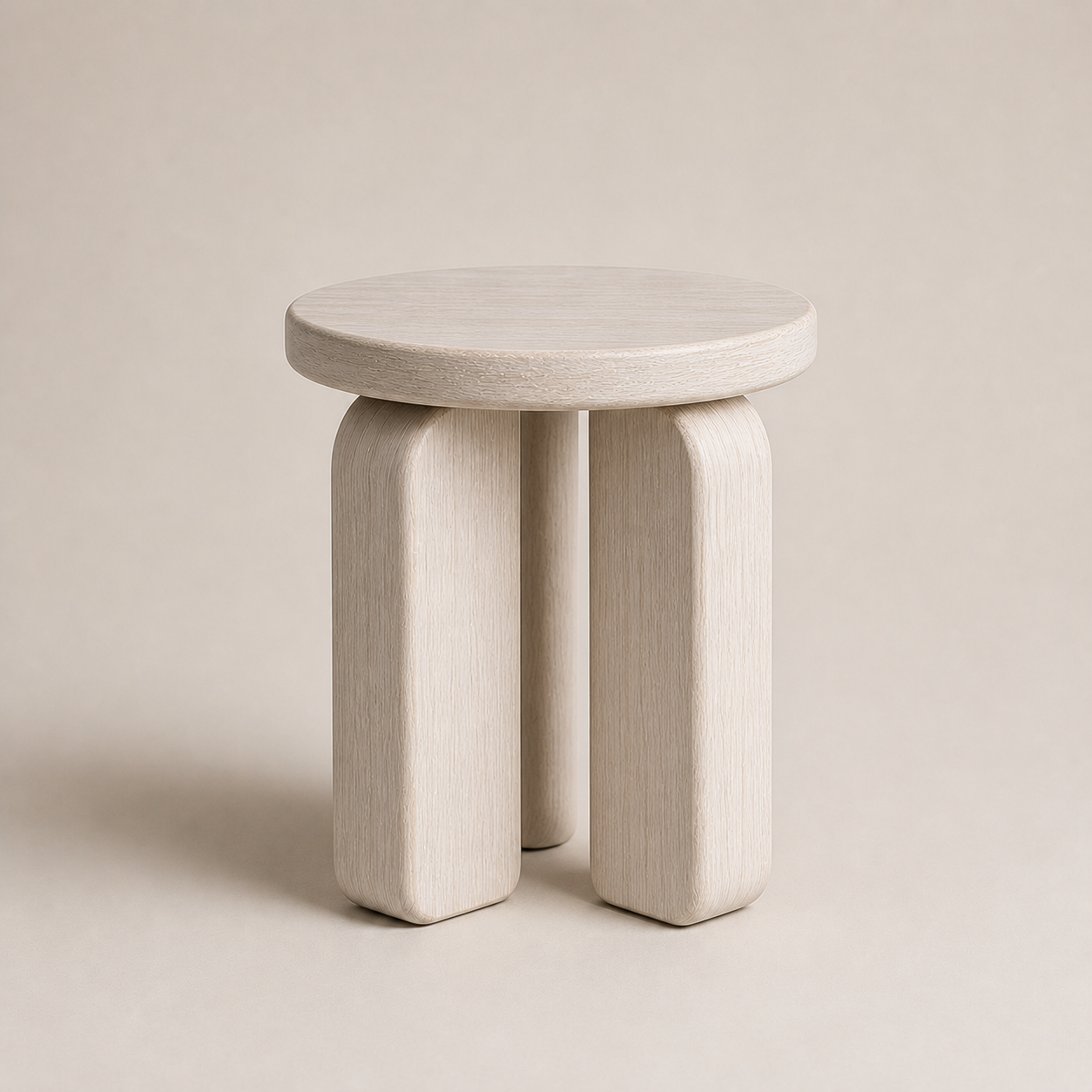 Triad Side Table | Sculptural Solid Wood Table