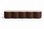 Hadid No.01 — Fluted Travertine Media Console