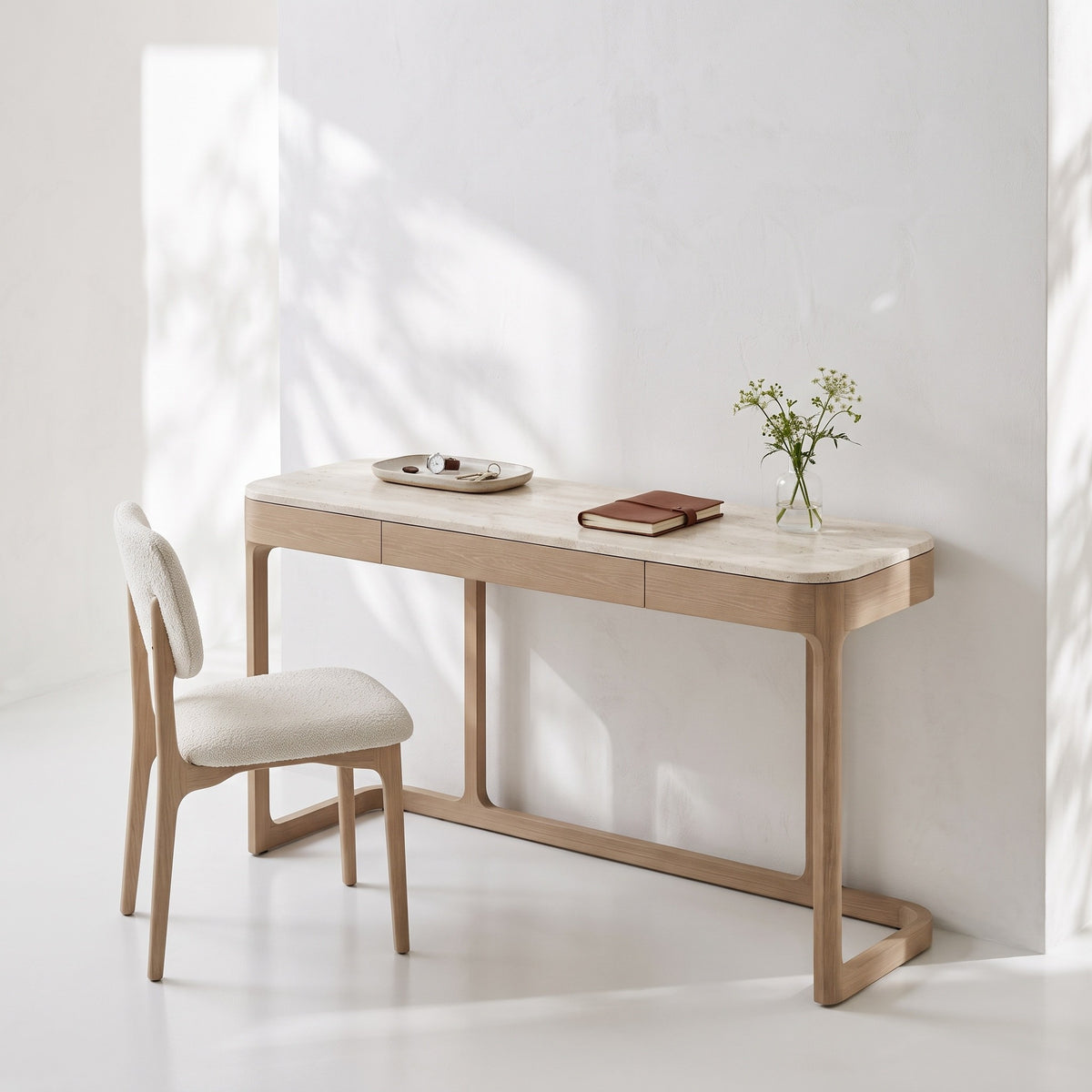 LENA CONSOLE - TRAVERTINE