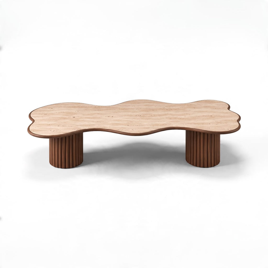Ripple Travertine Coffee Table