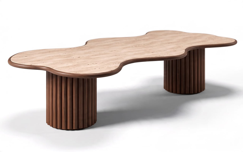 Ripple Travertine Coffee Table