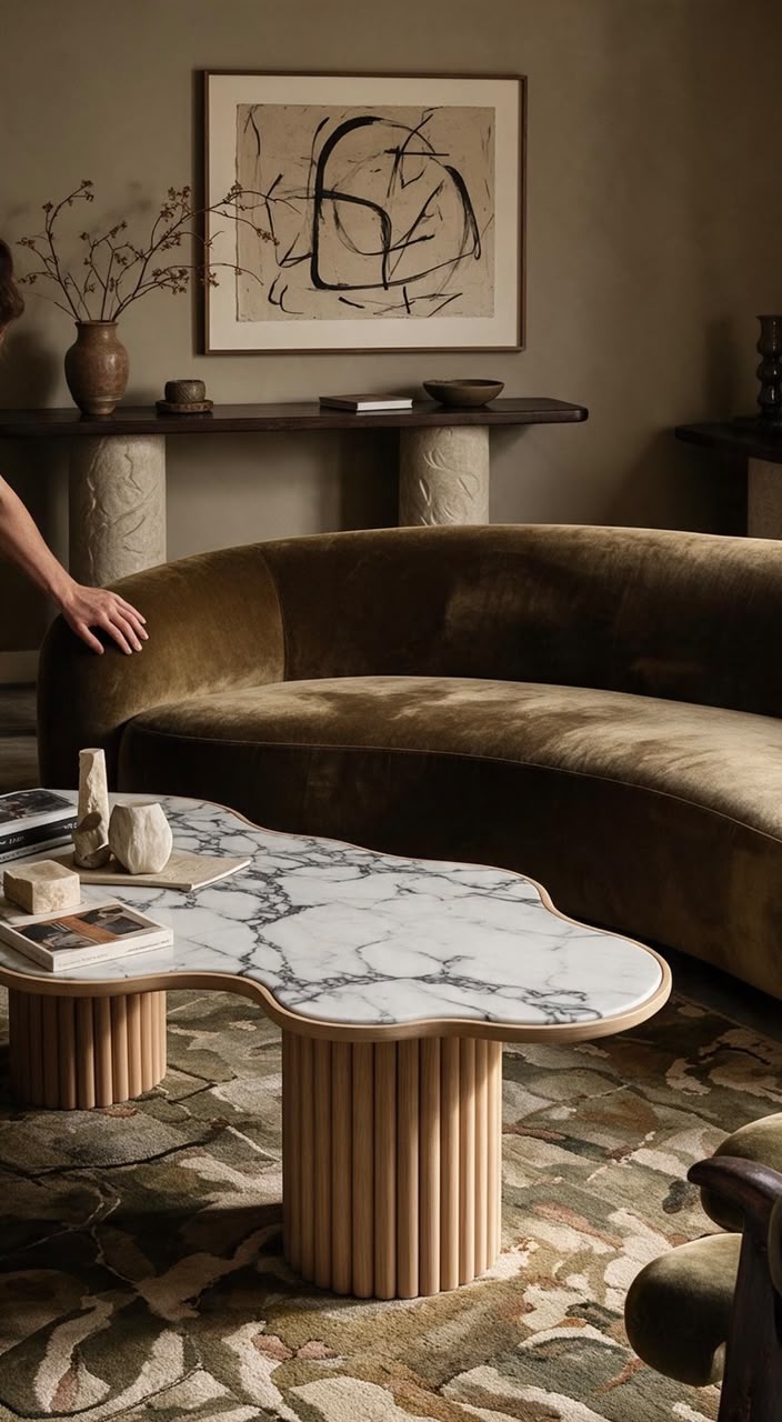 Ripple Stone Coffee Table