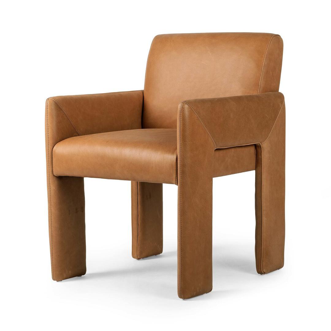 Elio Leather Dining Armchair