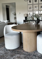 Milana Swivel Dining Chair – Bursa Polyester Collection