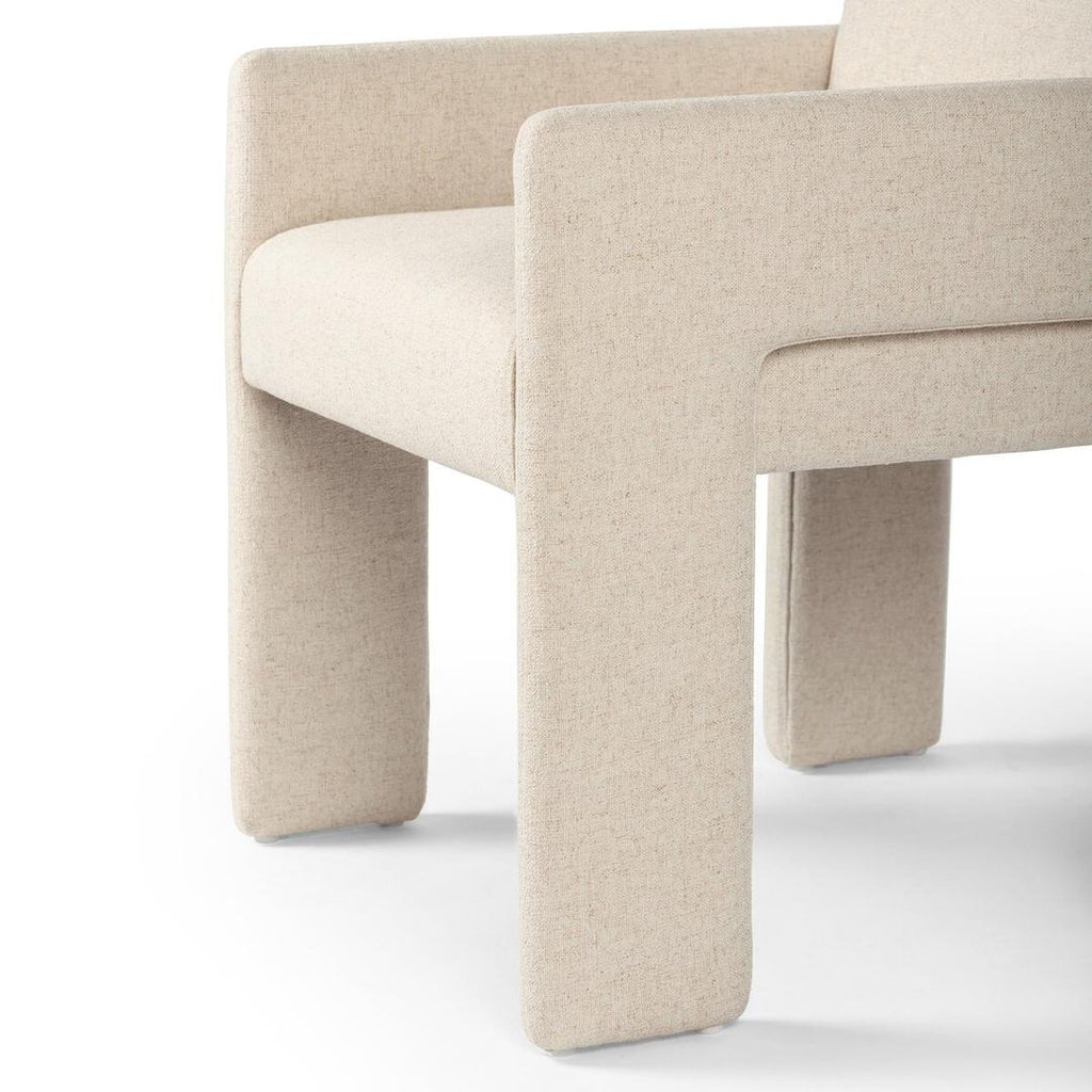 Elio Linen Blend Dining Armchair