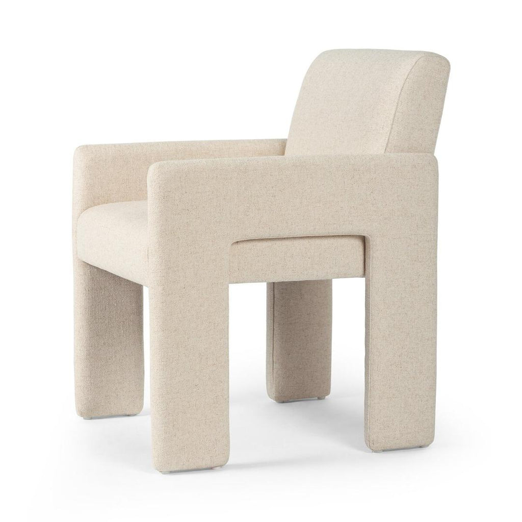 Elio Linen Blend Dining Armchair