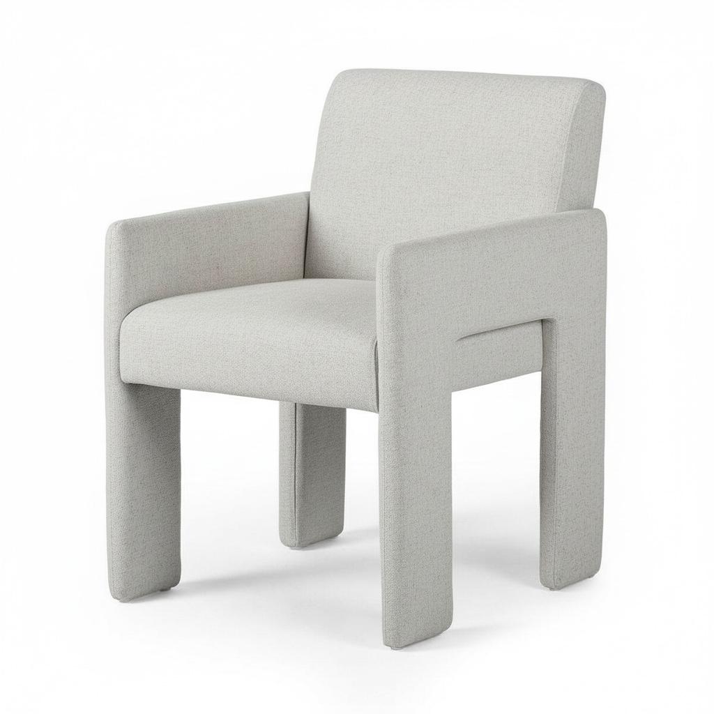 Elio Linen Blend Dining Armchair