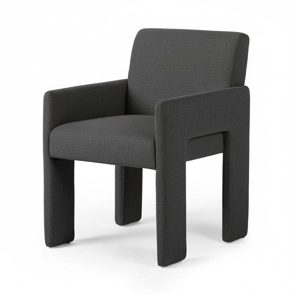 Elio Linen Blend Dining Armchair
