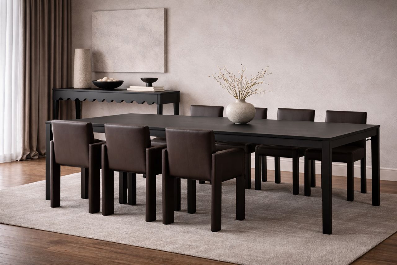 Elio Leather Dining Armchair