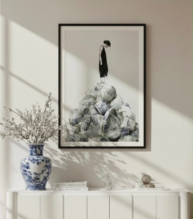 Kinstugi Mourns Framed Art Print