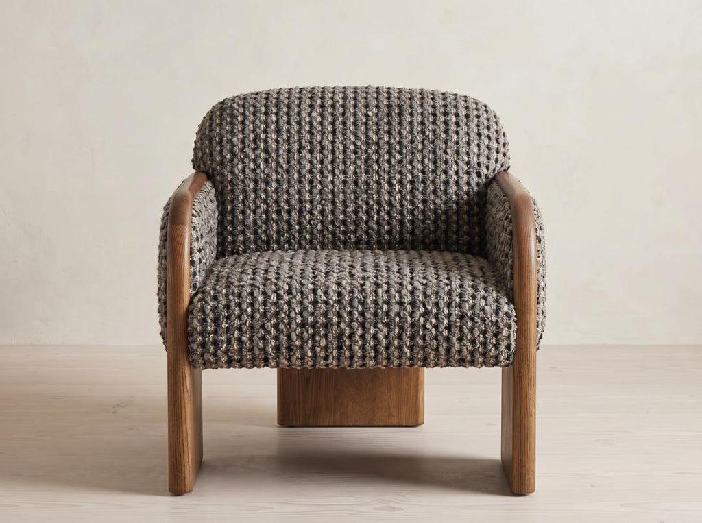 Laurent Lounge Chair | Textured Upholstered Accent Chair