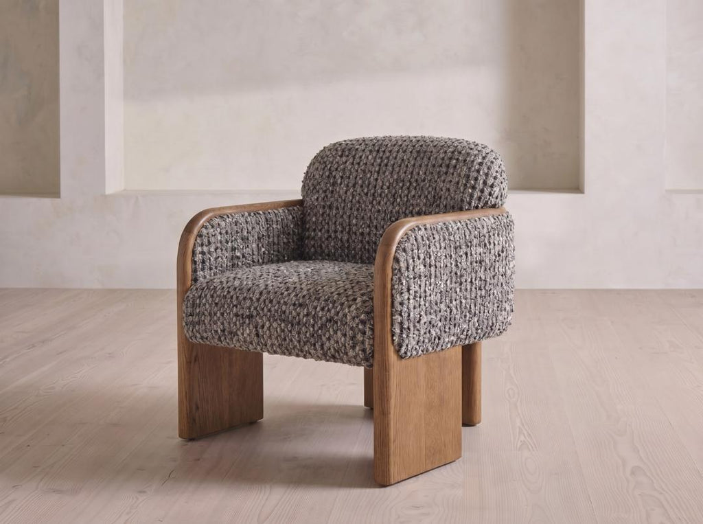 Laurent Lounge Chair | Textured Upholstered Accent Chair